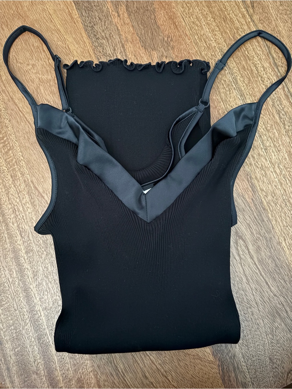 Oscalito Satin Trim Cotton V-Neck Camisole